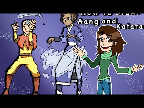 Drawing Tutorial: How to Draw Aang and Katara