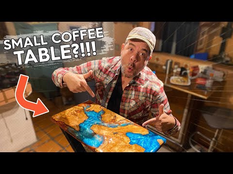 How To Create a COFFEE TABLE with Epoxy Resin