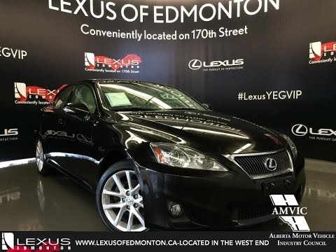 Used 2012 Black Lexus IS 250 Auto AWD Moonroof In Depth Reivew | Drayton Valley Alberta