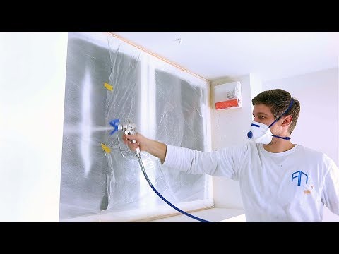 Sto Rapid Ultramatt kompletter Raum mit der Graco 495 gespritzt