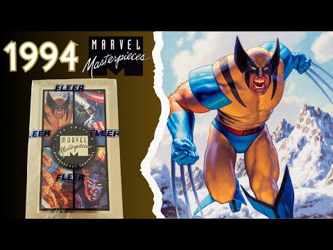Opening a Sealed Box of 1994 Marvel Masterpieces - Marvel Card Unboxing!