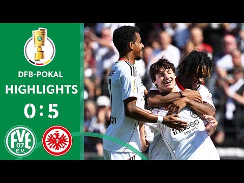 Ritsu Doan with a debut brace! | FV Engers vs. Eintracht Frankfurt 0-5 | HL | DFB-Pokal first round