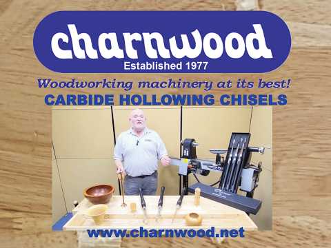 Charnwood Machinery's Tungsten Carbide Tipped Woodturning Hollowing Chisels
