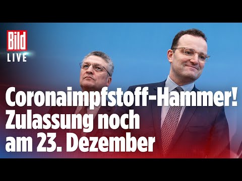 RKI-Chef und Spahn über Corona-Lage vor Weihnachten | BILD Live
