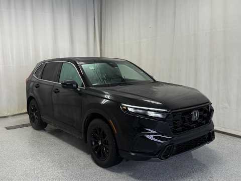 2024 Honda CR-V Hybrid EX-L AWD in Black for sale at Park Mazda in Sherwood Park, AB