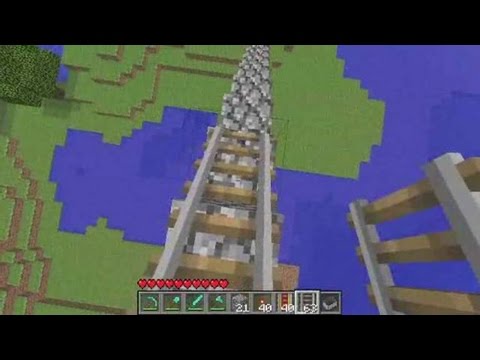 Minecraft Walkthrough Tutorial How To Build A Minecart Track By Howcastgaming Game Video Walkthroughs
