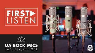 Video thumbnail for First Listen: Universal Audio Bock 167, 187, & 251 Microphones by Vintage King