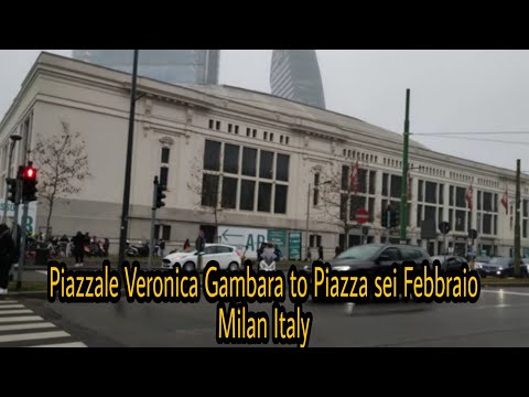 PIAZZALE GAMBARA TO PIAZZA SEI FEBBRAIO MILAN ITALY 4k