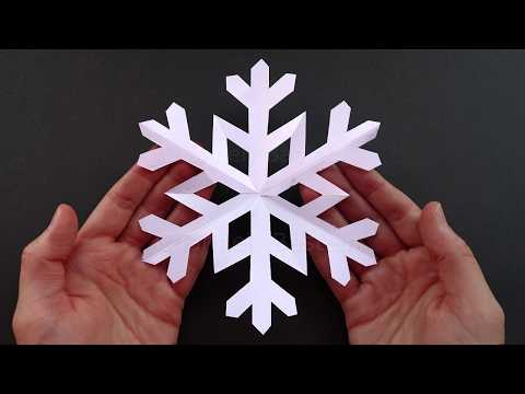 Schneeflocken basteln mit Papier als einfache Deko für Weihnachten ❄️