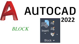 Autocad Tutorial 2022-27.Block,creat block, unblock, edit block