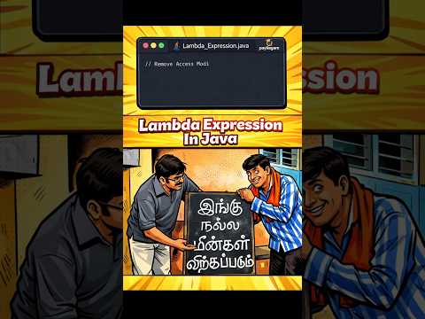 Lambda Expression In Java Explained With Vadivelu Comedy Java Tutorial In Tamil Payilagam