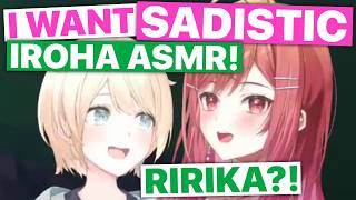 Ririka Wants SADISTIC Iroha ASMR (Ichijou Ririka & Kazama Iroha / Hololive) [Eng Subs]