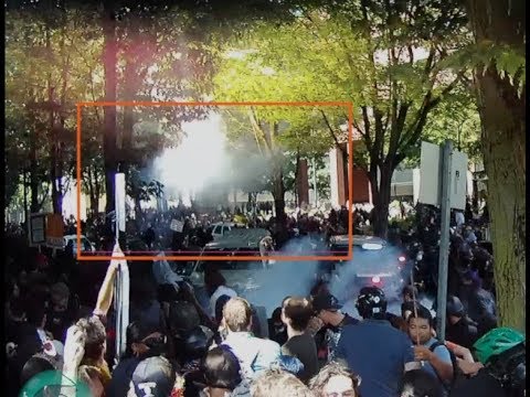 Police Use Explosives Directly Above Peoples Heads #1