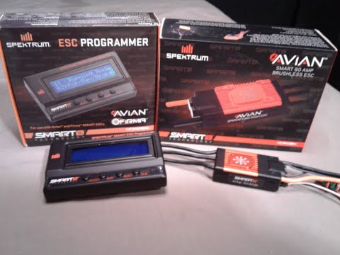 SPEKTRUM ESC PROGRAMMER AVIAN FIRMA SMART HOW TO DOWNLOAD & CHECK FOR UPDATES RC AIRPLANE HELICOPTER