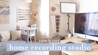 Home Recording Studio Tour! (where I make music & crafts!)