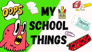 School Supplies/English Speaking Practice Conversation /ESL Vocabulary - Learn Basic English Grammar