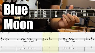 Blue Moon (Julie London / Howard Roberts) - Jazz Guitar Lesson With Tabs