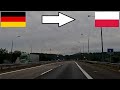 Germany Poland Crossing The Border By Car