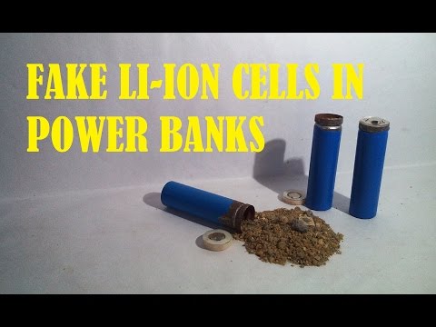 Fake li-ion cells in power bank