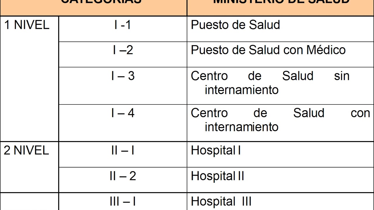 CLASE NIVELES DE ATENCIÓN EN SALUD