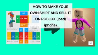 HOW TO MAKE A SHIRT AND SELL IT IN ROBLOX (IPAD/IPHONE)