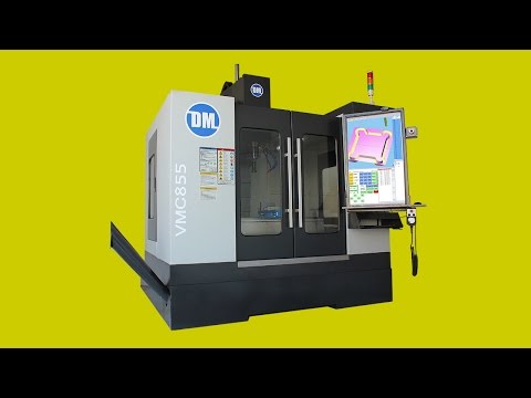 Touch screen cnc vertical milling machine