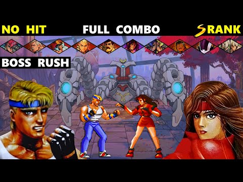 Streets of Rage 4 Boss Rush Full Combo Axel SoR1 Blaze SoR1 2 Players