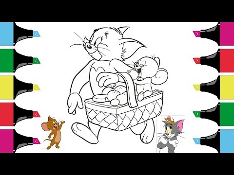 Tom & Jerry  coloring pages |Have a Picnic | Classic Cartoon  Compilation