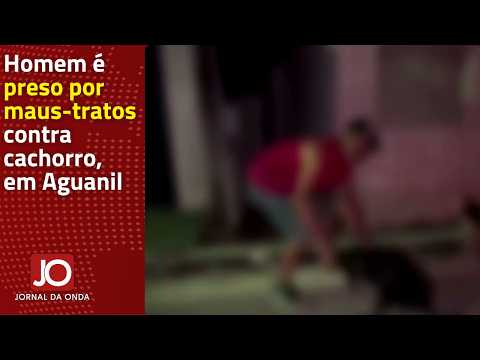 HOMEM É PRESO POR MAUS-TRATOS CONTRA CACHORRO, EM AGUANIL