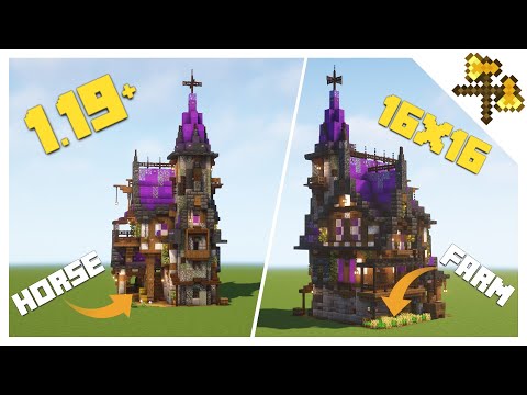 Fantasy Medieval Starter House - One Chunk Build (16x16) - Minecraft 1.19+