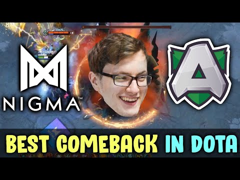 Miracle just carried BEST COMEBACK in Dota history — NIGMA vs ALLIANCE