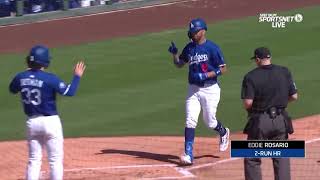 First home run of 2025 Spring Training is hit by Eddie Rosario! 💪