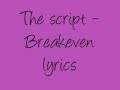 The Script -Breakeven lyrics