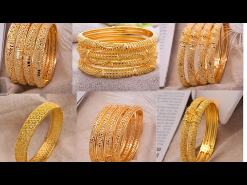 Latest gold bangles design 2k24//Fashion with ezzah