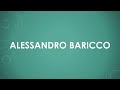 Alessandro Baricco einfach und kurz erklärt
