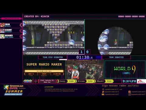 Super Mario Maker (3v3 Blind Level Race) - Restream PT-BR SGDQ2018