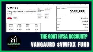 Vanguard Has The GOAT Money Market High Yield Fund!