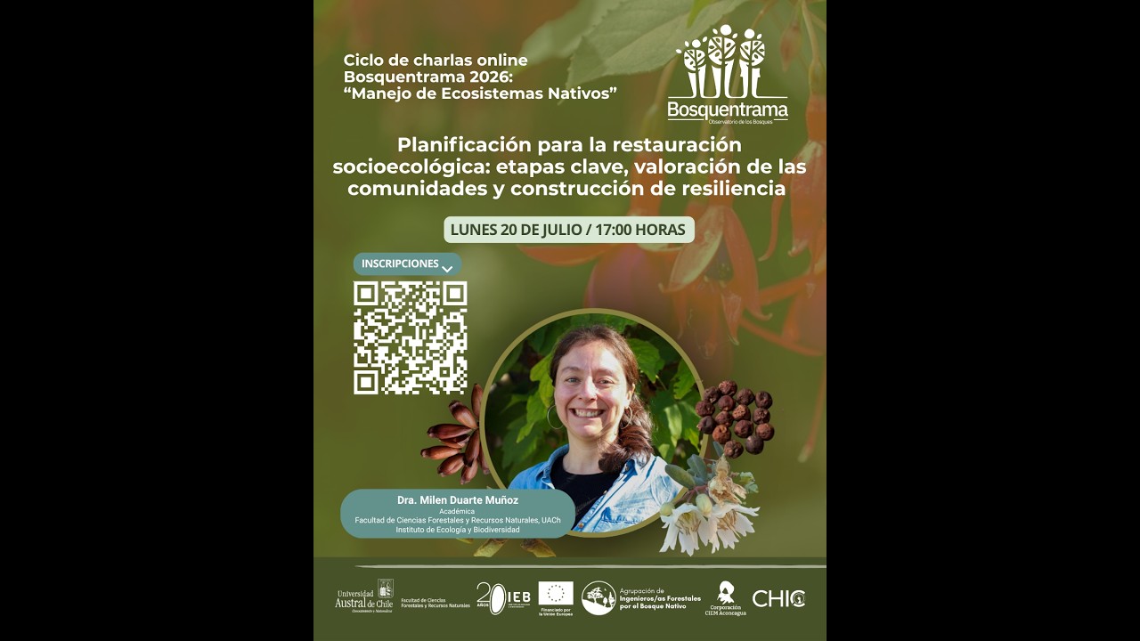 Formación en Viverización y regeneración:Dra. Milen Duarte planificación restauración socioecológica