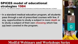 MedEd Webinar - Elective Courses in  Medical Education