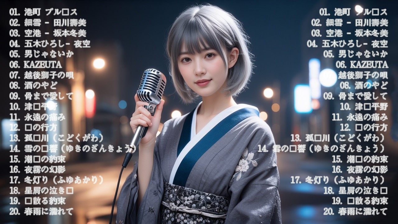 日本演歌 の名曲 メドレー懐メロ歌謡曲 ♪🌸♪ 20古くていい曲 ♪🌸🎶演歌と共に歩いた日々、哀しみも夢だった