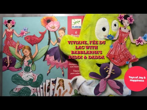 Viviane, Fée du lac with Babblarna’s Diddi & Dadda