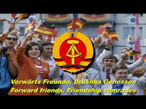 Vorwärts Freunde, Drushba Genossen - Forward friends, Friendship comrades (East German song)