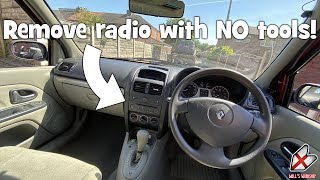 How to remove a car radio WITHOUT tools (Radio Pin Removal Type)