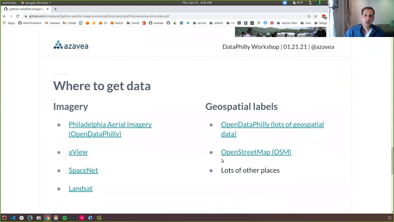 DataPhilly Jan 2021: Satellite Imagery Analysis with Python