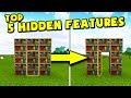 TOP 5 HIDDEN Minecraft Features! (Minecraft Pocket Edition) TOP 5 HIDDEN Minecraft Features! (Minecraft Pocket Edition)