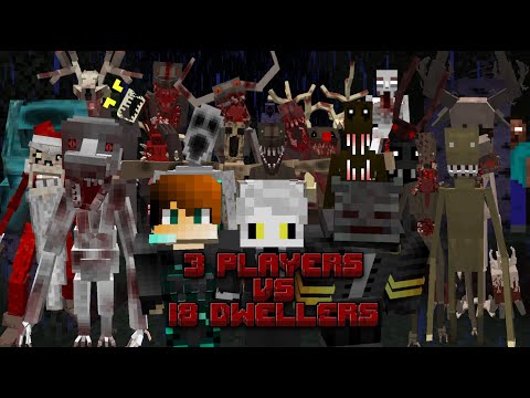 18 DWELLERS vs 3 PLAYERS | Minecraft Survival
