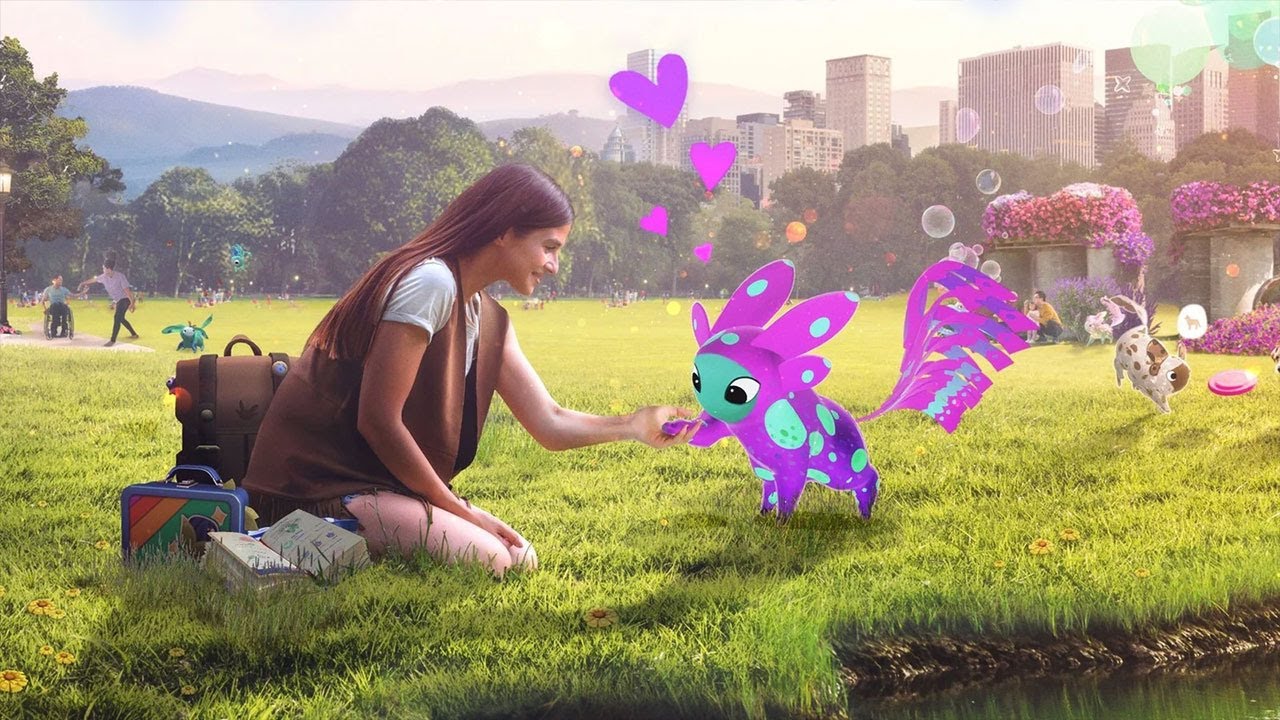 Peridot announcement teaser showing a virtual creature in augmented reality