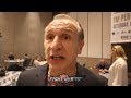 RAY MANCINI TO ANTHONY JOSHUA "YOU GOT YOUR A** WHIPPED! JOSHUA WILL BE EASIER FOR ANDY THIS TIME"