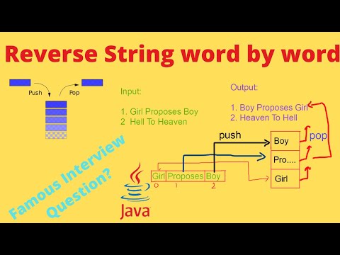 Reverse String Word By Word In Java Using Stack With Examples