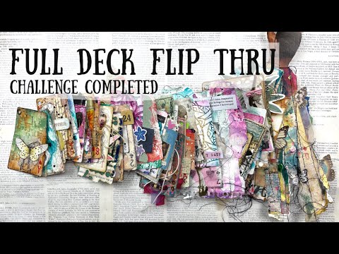 Full Deck Challenge Completed - Flip Thru 52 altered cards 🦋 ShanoukiArt 🦋🧿